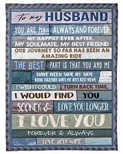 To My Husband Small Fleece Blanket - 30" x 40" front