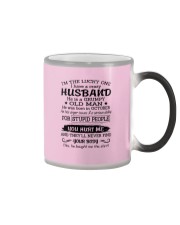 October Crazy Husband Color Changing Mug tile