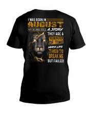 August My Scars V-Neck T-Shirt tile