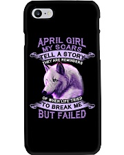 April Girl Phone Case tile