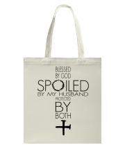 Spoiled By My Husband Tote Bag tile