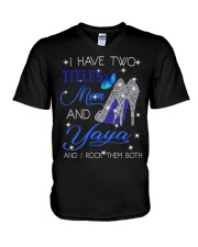 I Have Two Titles Mom And Yaya V-Neck T-Shirt tile