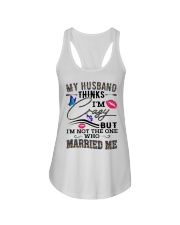 My Husband Married Me Ladies Flowy Tank tile