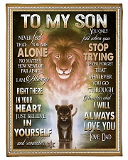 To My Son - Dad Small Fleece Blanket - 30" x 40" front