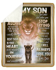 To My Son - Dad Sherpa Fleece Blanket - 50" x 60" thumbnail