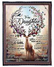 To My Daughter - Mom Small Fleece Blanket - 30" x 40" front