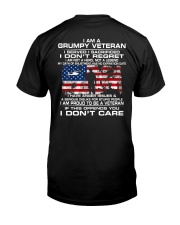 Grumpy Veteran Classic T-Shirt back