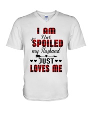 Spoiled My Husband V-Neck T-Shirt tile