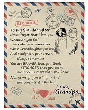 To My Granddaughter-Grandpa Small Fleece Blanket - 30" x 40" front