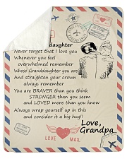 To My Granddaughter-Grandpa Sherpa Fleece Blanket tile