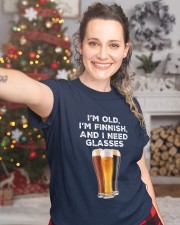 I'M OLD, I'M FINNISH. AND I NEED GLASSES Classic T-Shirt custom-t-shirts-classic-lifestyle-front-323