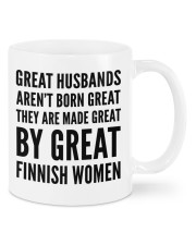 GREAT HUSBANDS AREN'T BORN GREAT THEY ARE MADE GREAT BY GREAT FINNISH WOMEN Mug front