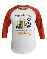 Make Me Feel Less Murdery Baseball Tee front