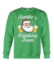 Santa Drinking Team Crewneck Sweatshirt front