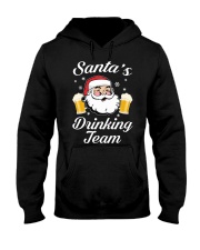 Santa Drinking Team Hooded Sweatshirt thumbnail