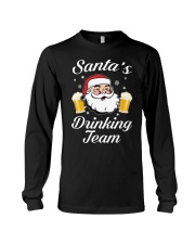 Santa Drinking Team Long Sleeve Tee thumbnail