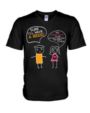 I'll Have A Beer V-Neck T-Shirt thumbnail
