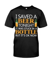 Saved A Beer Classic T-Shirt front