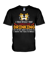 A Drunk Talks To Himself V-Neck T-Shirt thumbnail