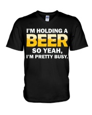 Hold A Beer V-Neck T-Shirt thumbnail