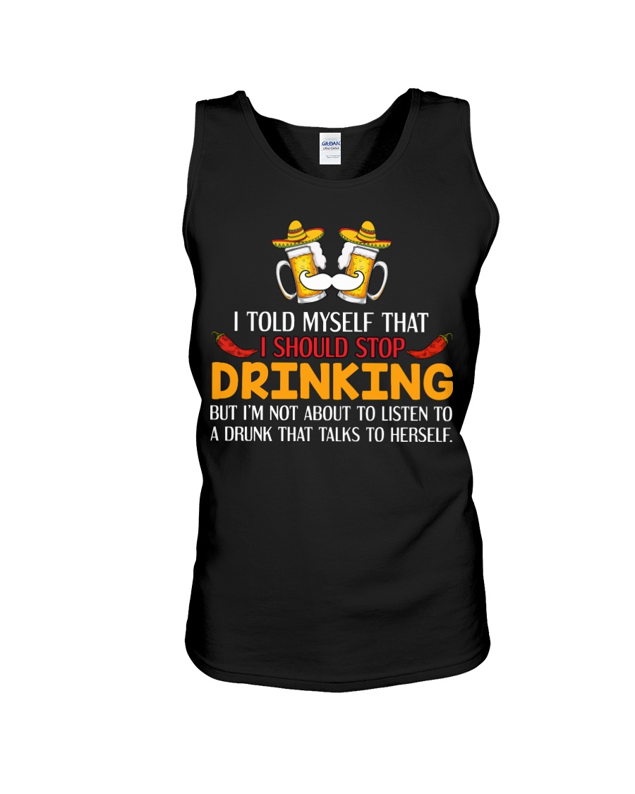 A Drunk Talks To Herself Unisex Tank