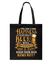 Beer Runs Out Tote Bag thumbnail