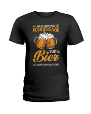 Wochenend Vorhersage Bier Ladies T-Shirt thumbnail