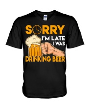 Sorry I'm Late V-Neck T-Shirt thumbnail