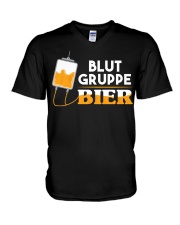 Blut Gruppe Bier V-Neck T-Shirt thumbnail