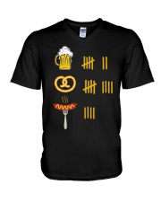 Beer Pretzel Sausage V-Neck T-Shirt thumbnail