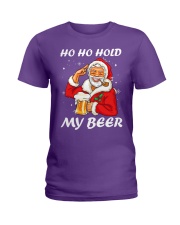 Ho Ho Hold My Beer Ladies T-Shirt thumbnail