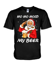 Ho Ho Hold My Beer V-Neck T-Shirt thumbnail