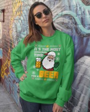 Wonderful Time For Beer Crewneck Sweatshirt lifestyle-unisex-sweatshirt-front-3