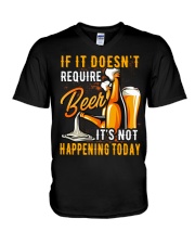 Require Beer V-Neck T-Shirt thumbnail