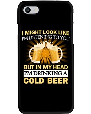 Drinking A Cold Beer Phone Case thumbnail