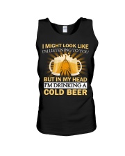 Drinking A Cold Beer Unisex Tank thumbnail