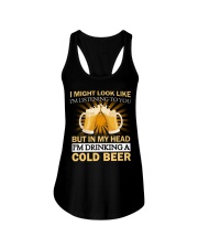 Drinking A Cold Beer Ladies Flowy Tank thumbnail
