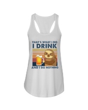 I Drink And I Do Nothing Ladies Flowy Tank tile