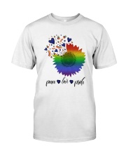 Beautiful Peace Love Pride Premium Fit Mens Tee tile