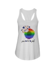 Beautiful Peace Love Pride Ladies Flowy Tank tile