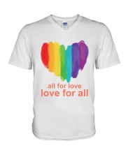 All For Love - Love For All V-Neck T-Shirt tile