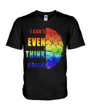 Unique I Can't Even Think Straight V-Neck T-Shirt tile