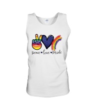 Peace - Love - Pride Unisex Tank tile