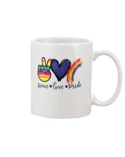 Peace - Love - Pride Mug tile