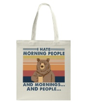 I Hate Morning People Tote Bag tile