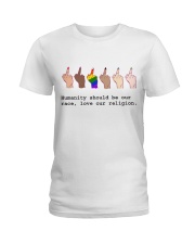 Humanity Should Be Our Race Ladies T-Shirt tile