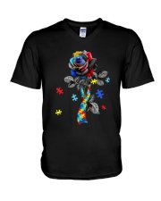 Autism - Together We Are V-Neck T-Shirt tile