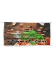 Will Remove For Coffee Cloth face mask front