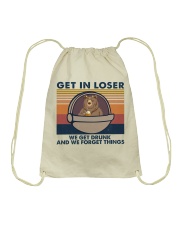 Get In Loser Drawstring Bag tile