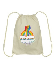 Unique Love Is Love Drawstring Bag tile